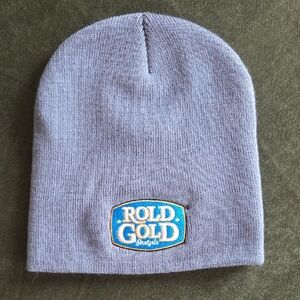 Grey Rold Gold Knit Beanie